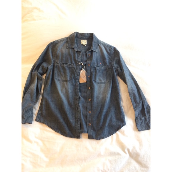 NWT BASS JEAN TOP - Picture 3 of 4